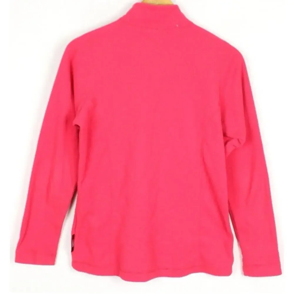 Helly Hansen Polartec Womens M Fleece Pullover Jumper 1/4 Zip Pink Lightweight - Picture 2 of 4